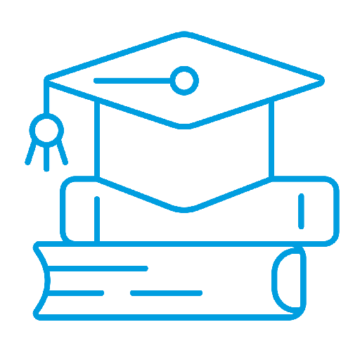 icon blau ausbildung duales Studium Spaleck Oberflächentechnik
