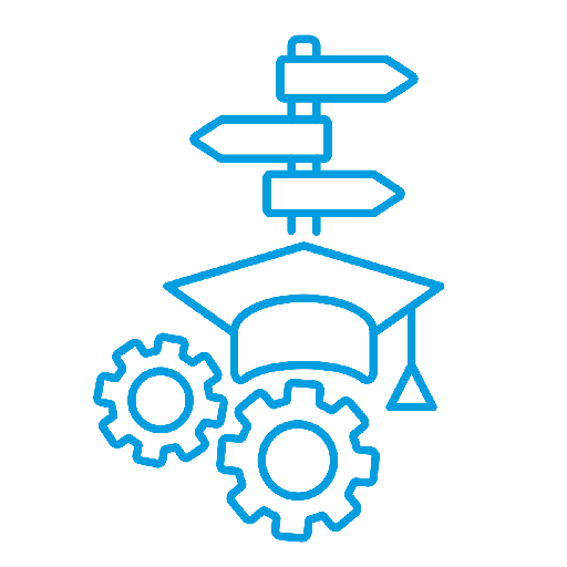 icon blau ausbildung praxissemester Spaleck Oberflächentechnik