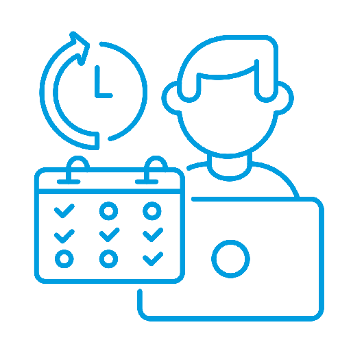 icon blau ausbildung werkstudentenjob Spaleck Oberflächentechnik