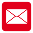 Icon Mail button rot